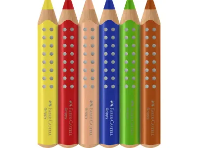 FABER CASTELL | Potloden Grippy XXL Jumbo etui 6 stuks