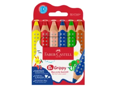 FABER CASTELL | Potloden Grippy XXL Jumbo etui 6 stuks