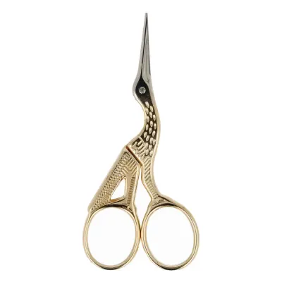 Milward Borduurschaar ooievaar 9cm roestvrij staal