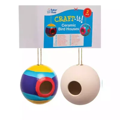 Baker Ross Craft it ceramic bird houses