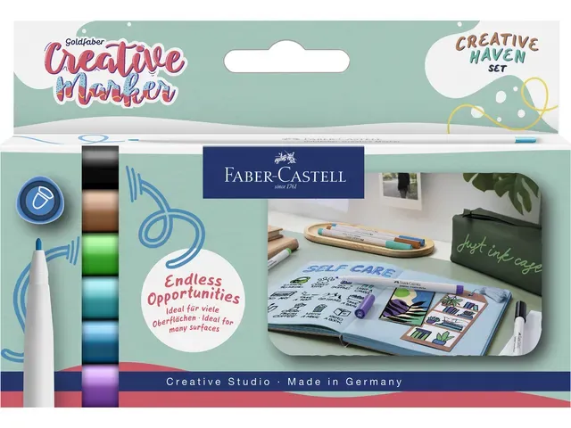 FABER CASTELL | Creative marker Creative Haven | set à 6 stuks FABER CASTELL | Creative marker Creative Haven | set à 6 stuks