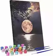 Schilderen op nummer | RUBYE | maan | 40 x 50 cm