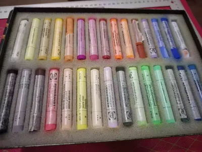 vintage rembrandt soft pastels 30 stuks