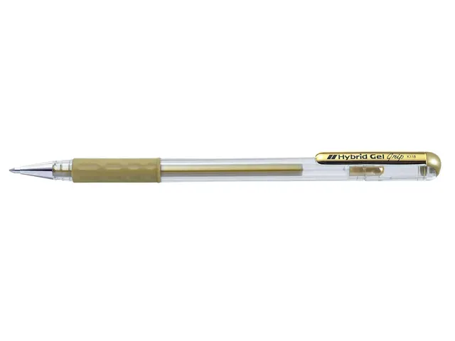 Gelschrijver Pentel K118 goud 0.4mm Gelschrijver Pentel K118 goud 0.4mm