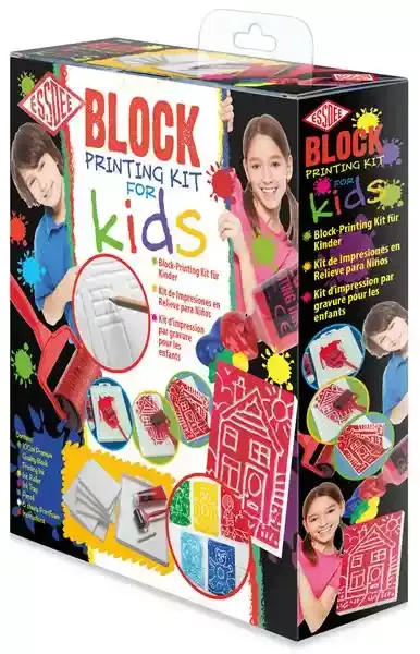 ESSDEE | Blockprint starterset Linosnede voor Kinderen | 10 delig