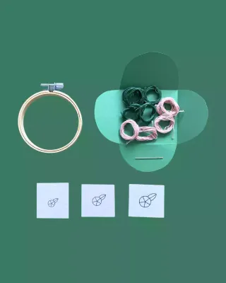Borduurpakket bloempjes🌼| REST x Studio Steek