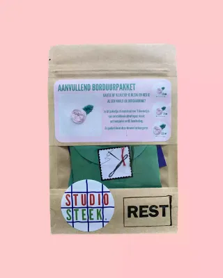 Aanvullend borduurpakket bloempjes🌼 | REST x Studio Steek Aanvullend borduurpakket bloempjes🌼 | REST x Studio Steek