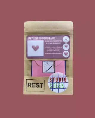 Aanvullend borduurpakket hartjes❤️ | REST x Studio Steek Aanvullend borduurpakket hartjes❤️ | REST x Studio Steek