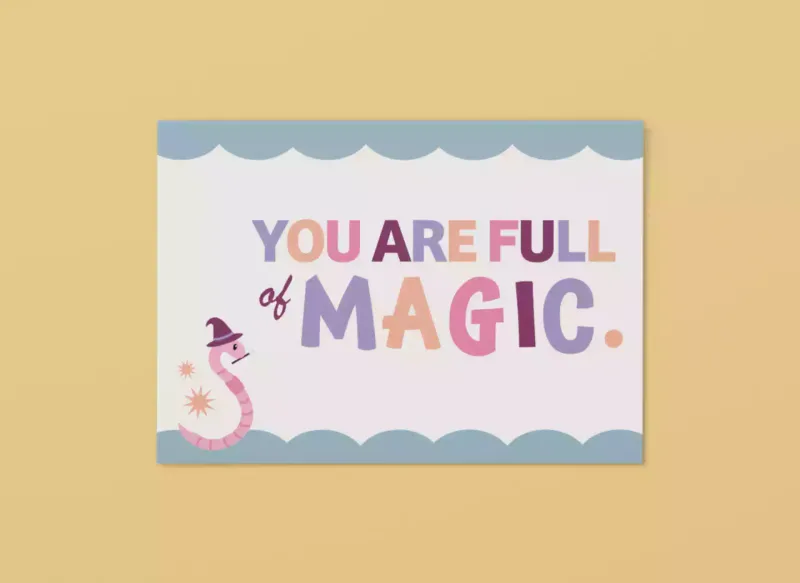 Postkaart - You are full off magic | Studio Parkiet