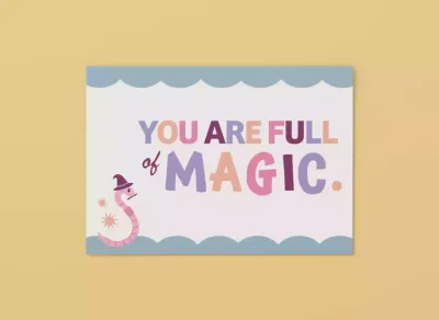 Postkaart - You are full off magic | Studio Parkiet