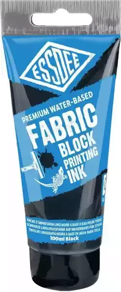 ESSDEE | Lino Inkt (Drukinkt) voor stoffen Zwart | 100 ml.