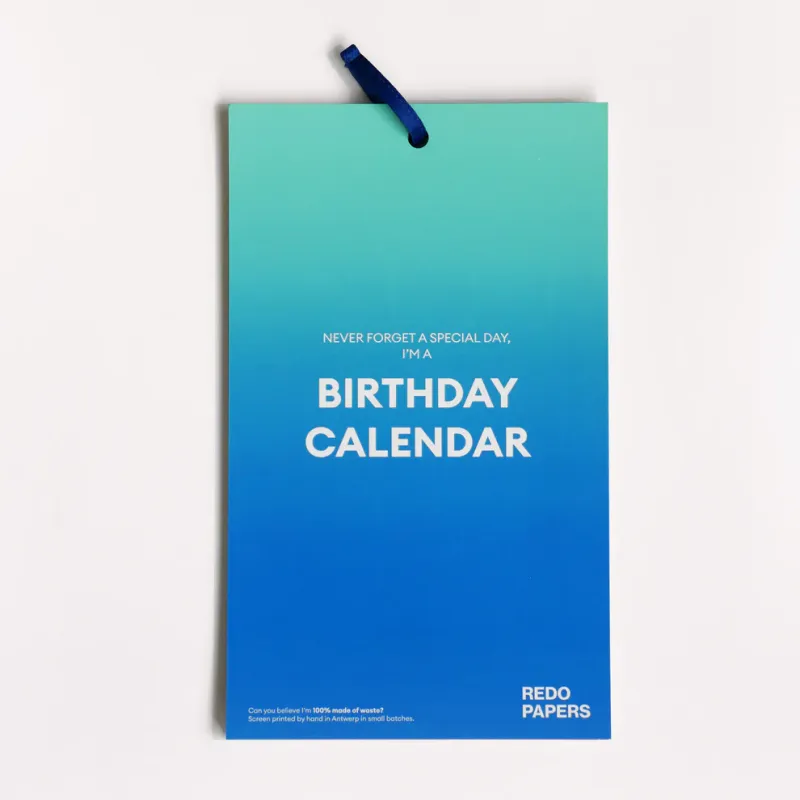 REDOPAPERS birthday calender REDOPAPERS birthday calender