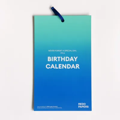 REDOPAPERS birthday calender