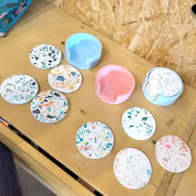 Workshop terrazzo-coasters voor groepen