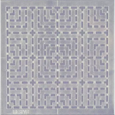 ReStyle Sashiko sjabloon vierkanten patroon maat 10 x 10 cm