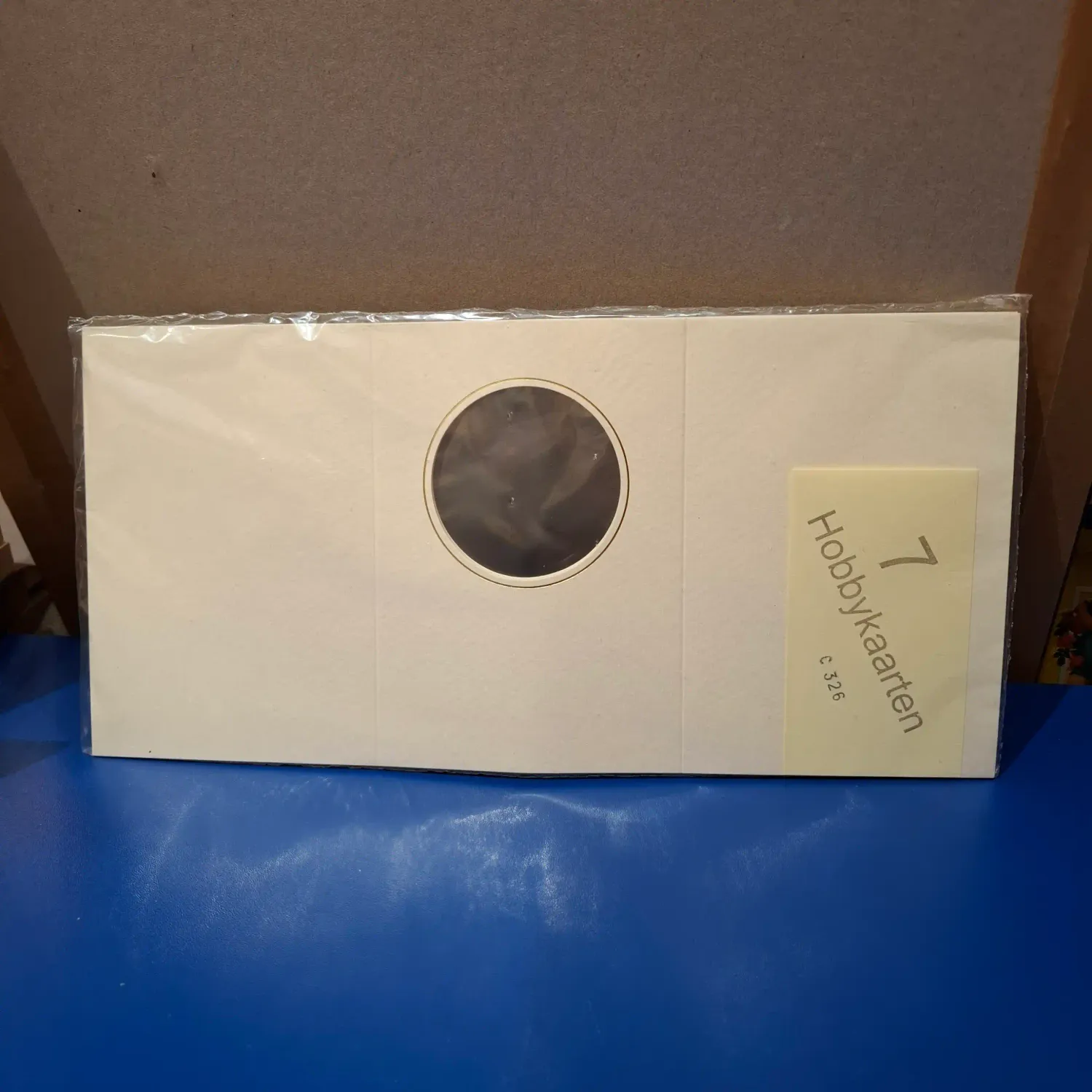 Hobbykaarten met ronde passe partout drieluik kaart