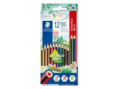 Kleurpotloden Staedtler Noris set à 10+2 kleuren gratis