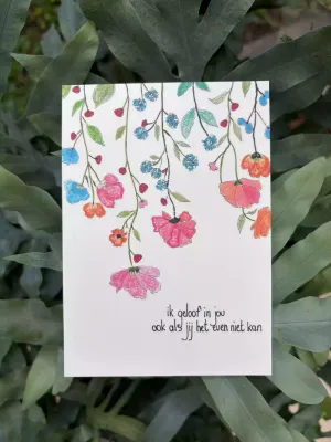 Ik geloof in jou, kaartje Emma Nieke
