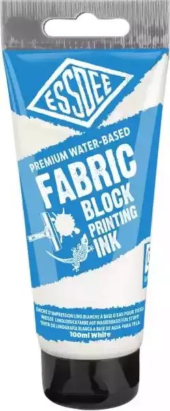 ESSDEE | Lino Inkt (Drukinkt) voor stoffen wit | 100 ml.