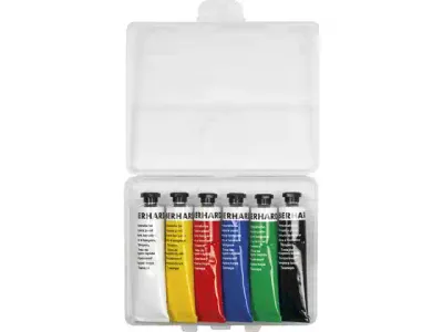 Plakkaatverf | Eberhard Faber | 6 kleuren tube 18 ml
