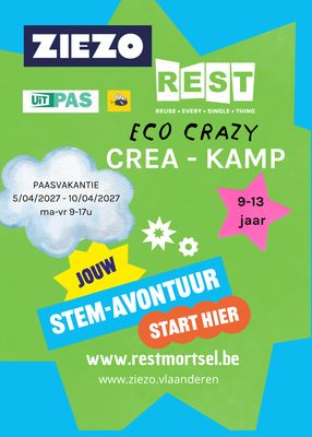 Eco crazy crea kamp paasvakantie 5 tot 10/04/2027