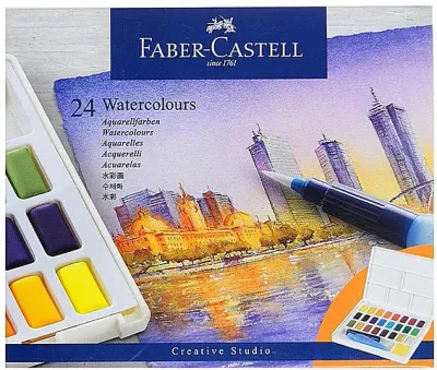 FABER CASTELL | aquarelset 24 kleuren