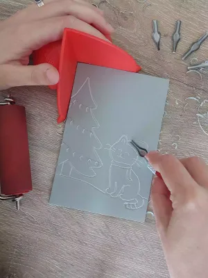 Workshop lino-druk voor beginners: maak je eigen kerstkaartje za 28/11/2026