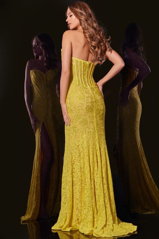 Corset Gown with Sequin Embellishment 43093