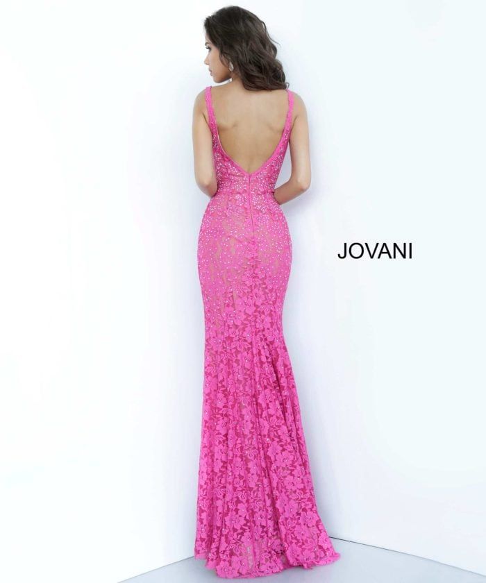 Lace Fitted Jovani Dress 48994