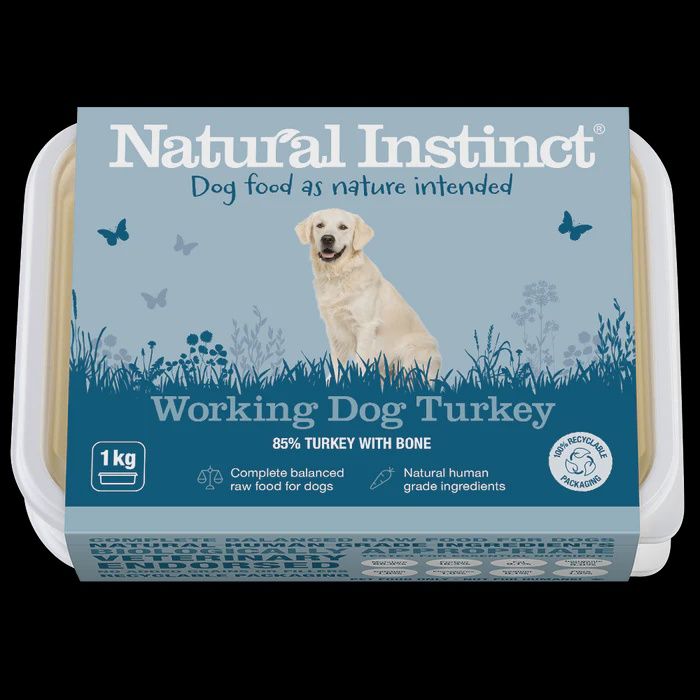 Natural Instinct Working Dog Turkey, Size: 1kg