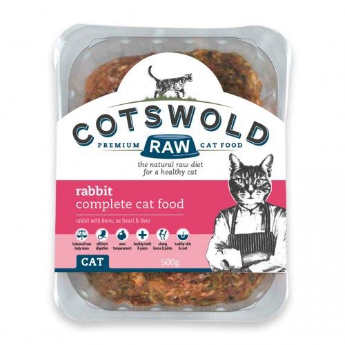 Cotswold Raw Complete Rabbit Mince for Cats (500g)