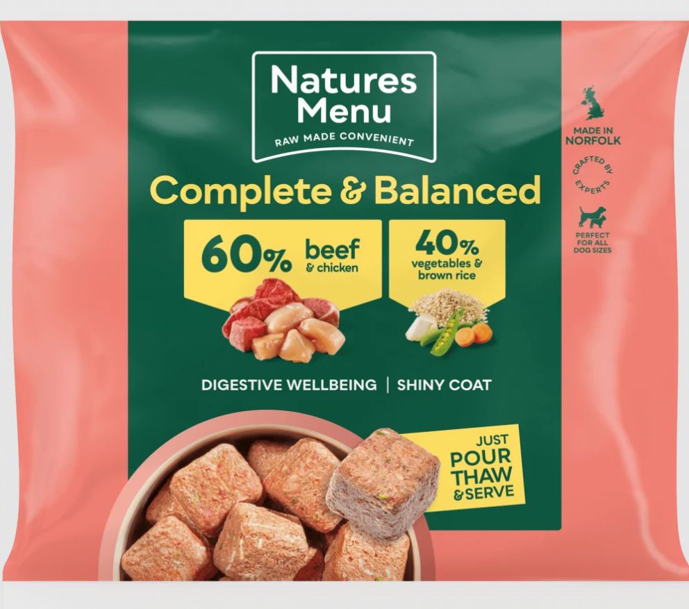 Natures Menu 60/40 Beef and Chicken Nuggets (1kg)