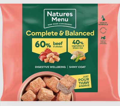 Natures Menu 60/40 Beef and Chicken Nuggets (1kg)