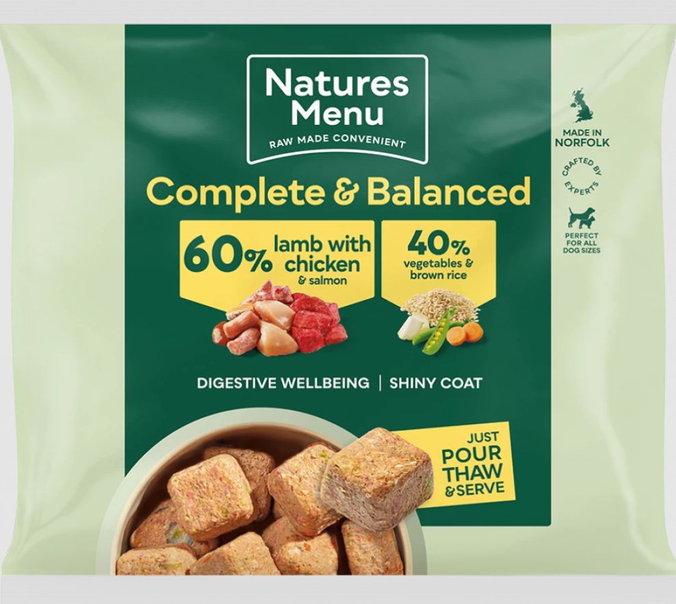 Natures Menu 60/40 Lamb, Chicken and Salmon Nuggets (1kg)