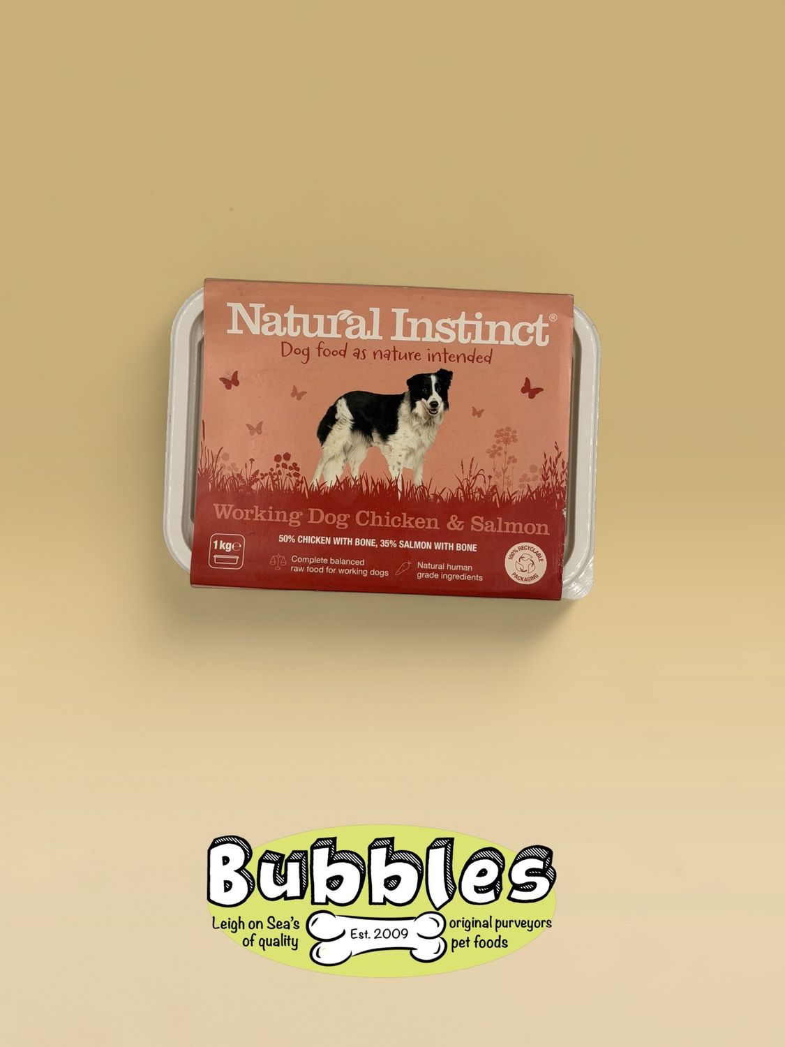 Natural Instinct Working Dog Salmon, Size: 1kg