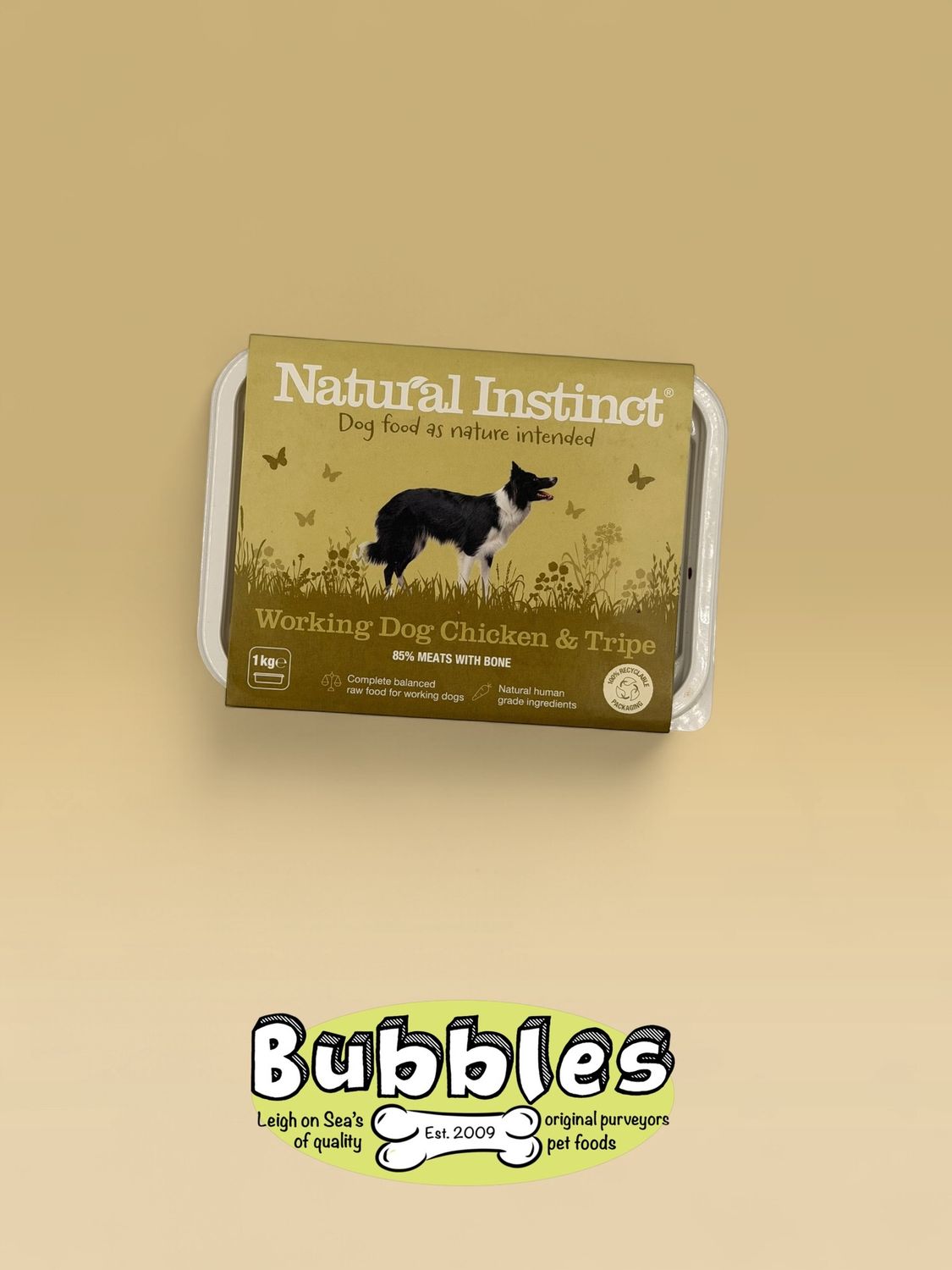 Natural Instinct Working Dog Chicken and Tripe, Size: 1kg