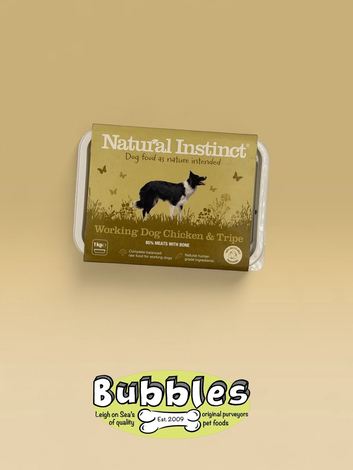 Natural Instinct Working Dog Chicken and Tripe, Size: 1kg