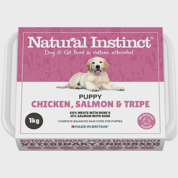 Natural Instinct Puppy Chicken, Salmon and Tripe, Size: 1kg
