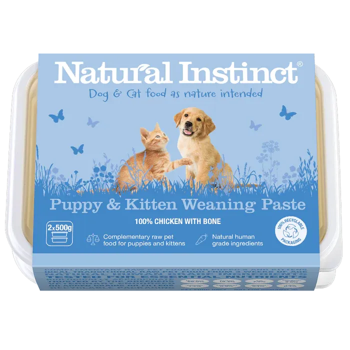 Natural Instinct Puppy and Kitten Weaning Paste, Size: 2x500g