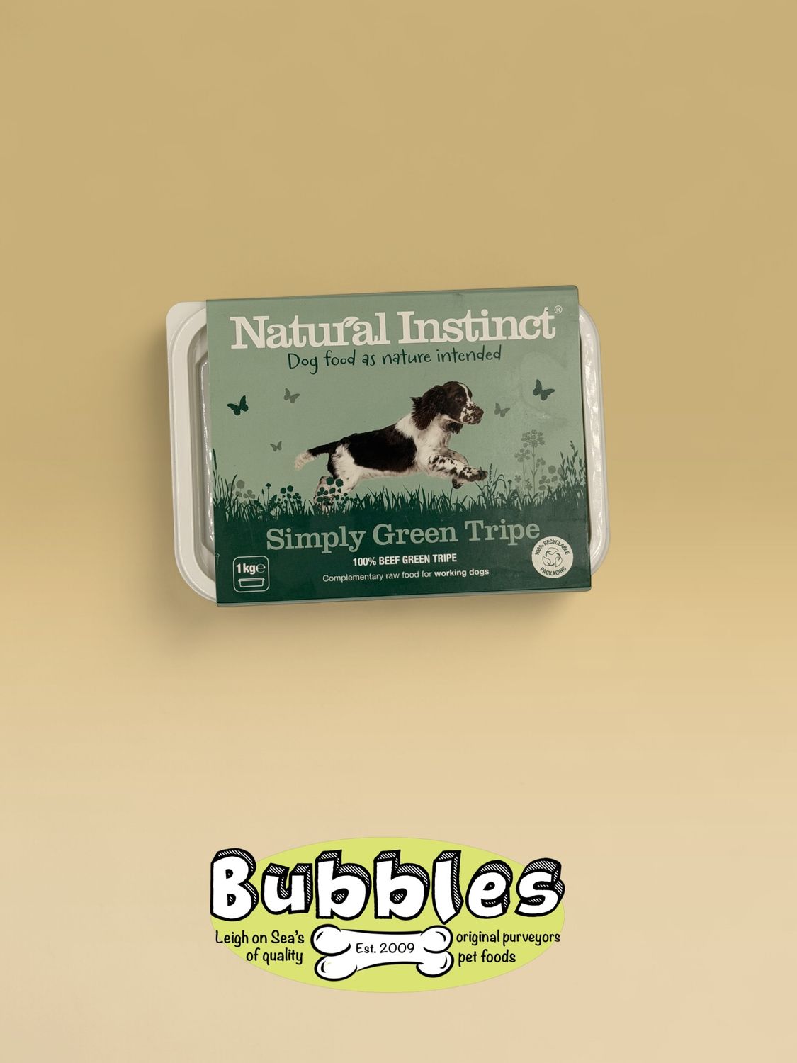 Natural Instinct Simply Green Tripe, Size: 1kg