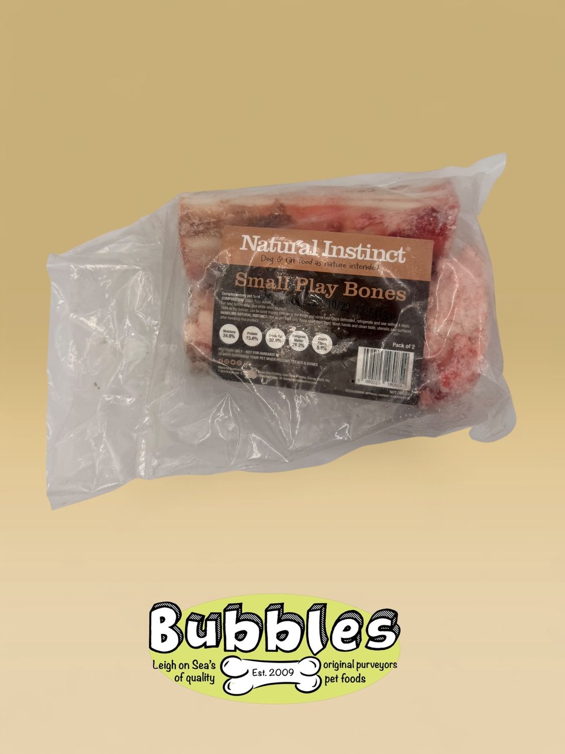 Natural Instinct Small Play Bone (Pack of 2)