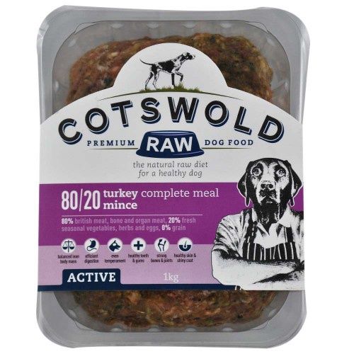 Cotswold Raw 80/20 Complete Turkey Mince, Size: 1kg