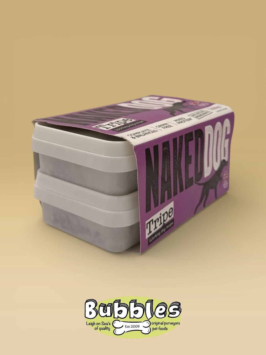 Naked Dog Original Tripe, Size: 2x500g