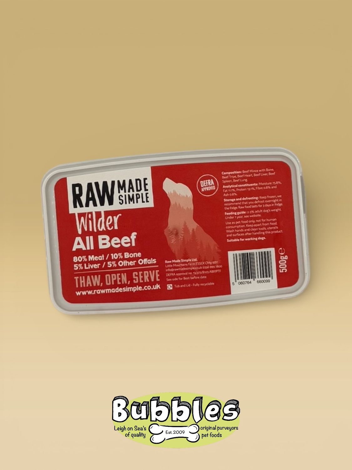Raw Made Simple All Beef (500g)