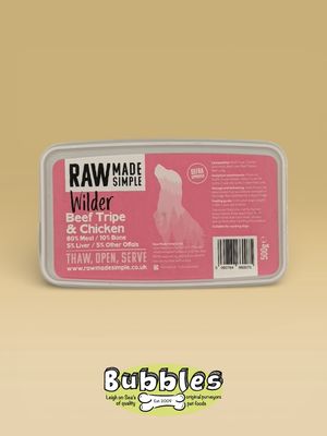 Raw Made Simple Beef Tripe &amp; Chicken (500g)