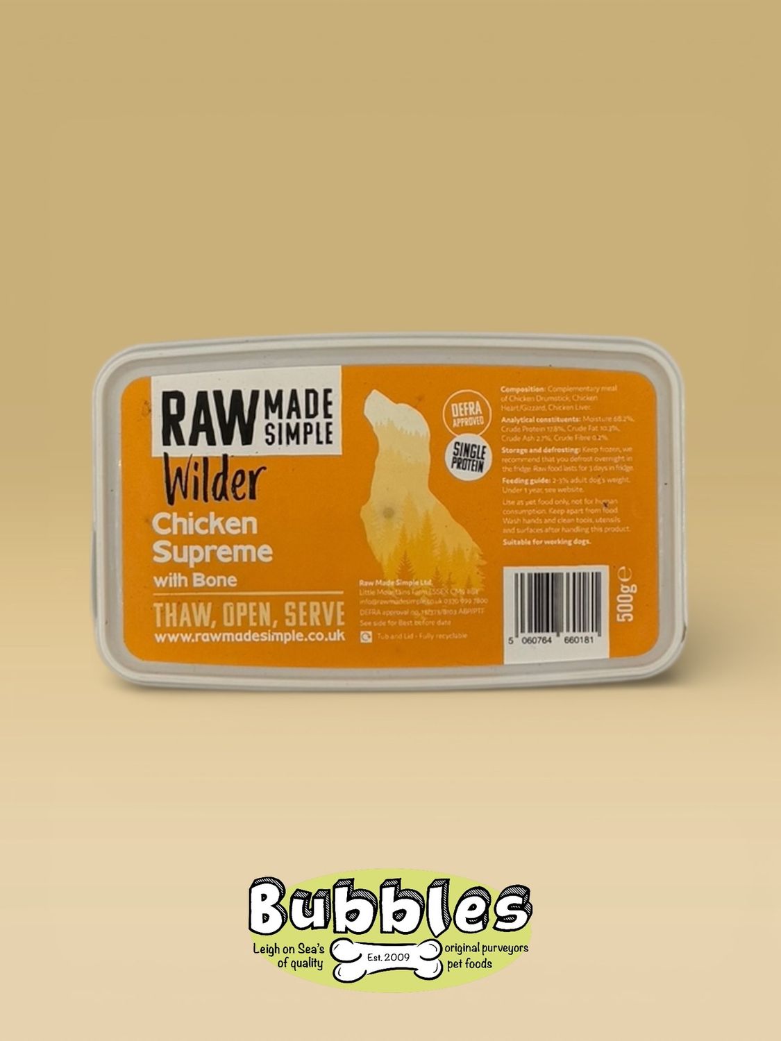 Raw Made Simple Chicken Supreme (500g)