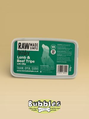 Raw Made Simple Lamb &amp; Beef Tripe (500g)