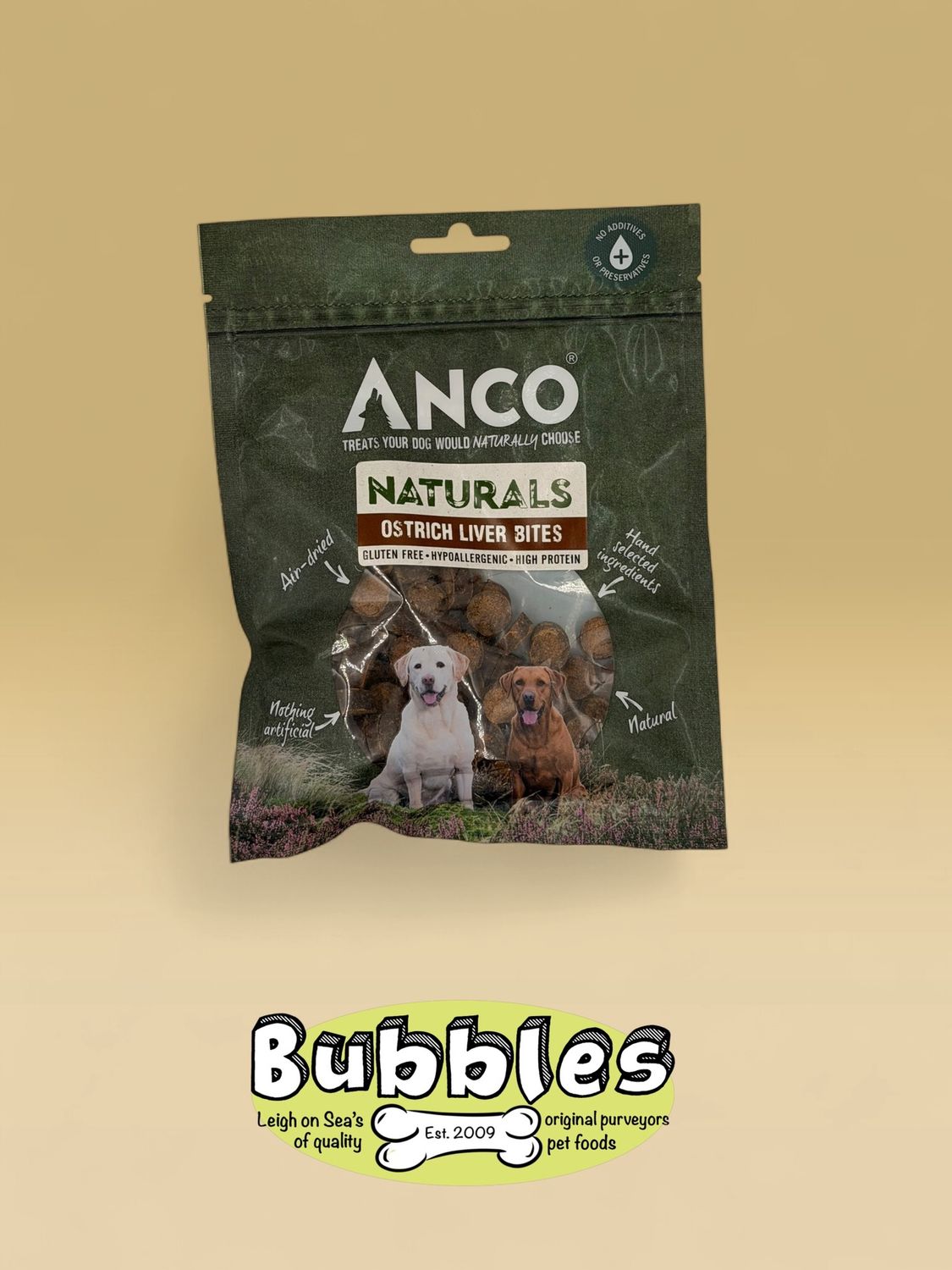 Anco Naturals Ostrich Liver Bites (100g)