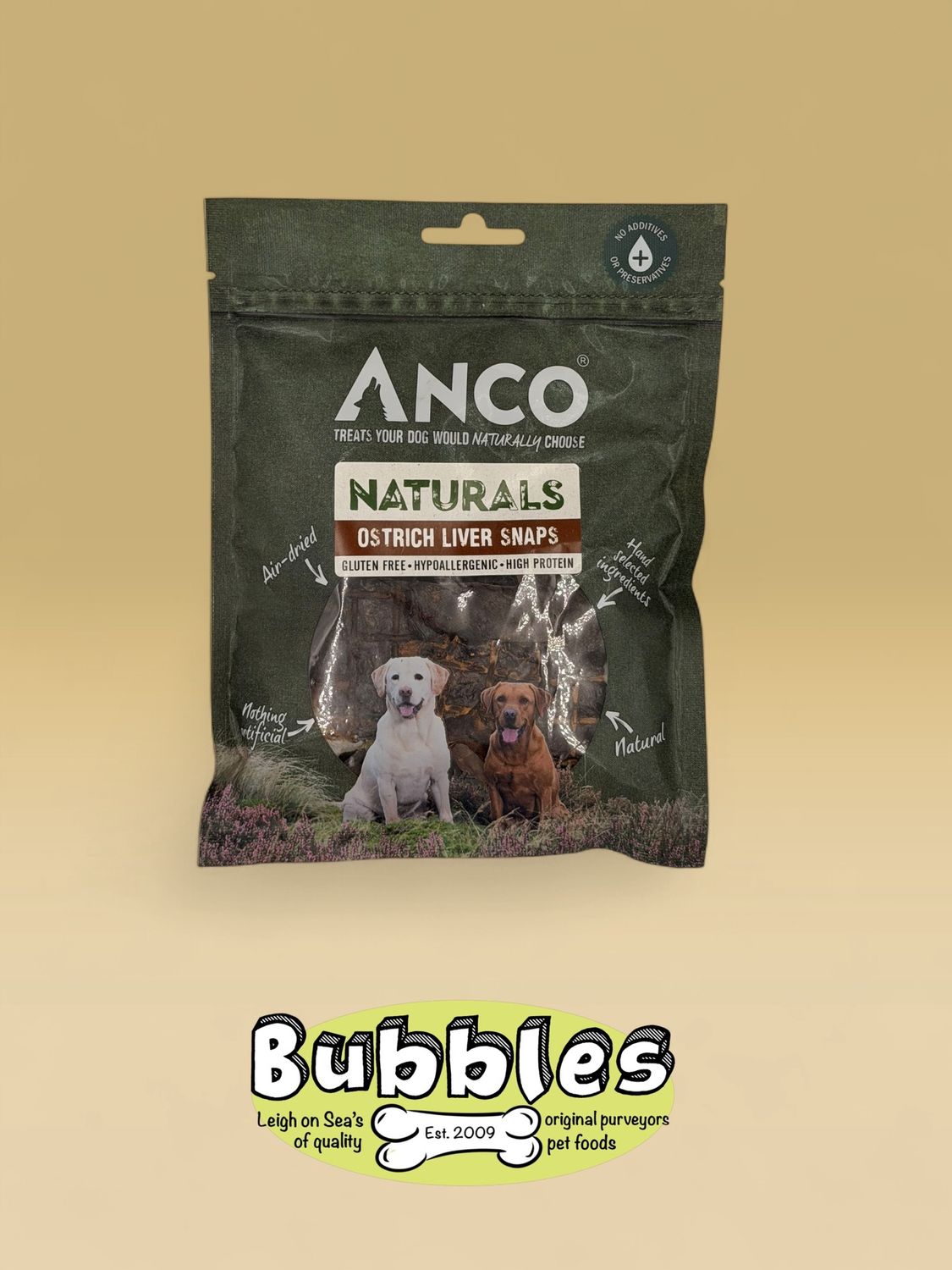 Anco Naturals Ostrich Liver Snaps (85g)