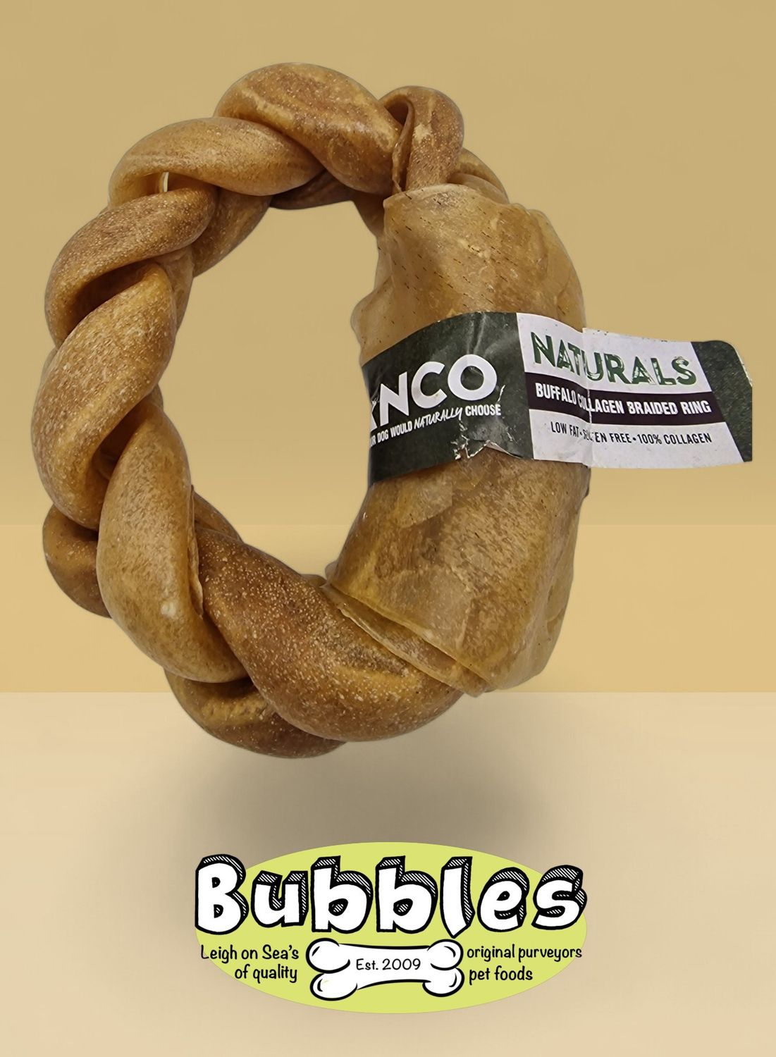 Anco Naturals Buffalo Collagen Braided Rings (1pc)